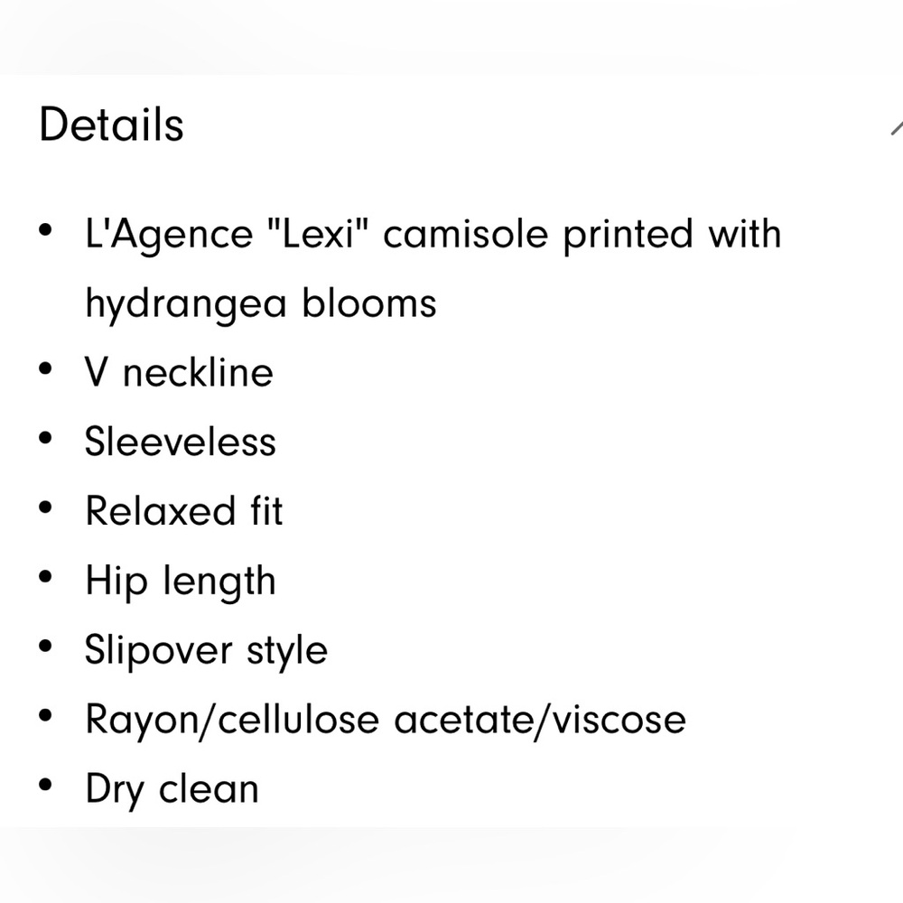 L'AGENCE Lexi V-Neck Camisole - Picture 6 of 6